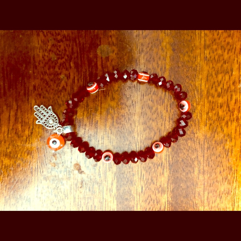 Hamsa beaded bracelet